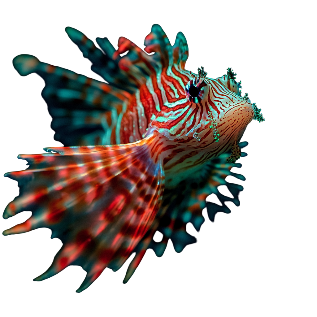 Bioluminescent sea creature illustration